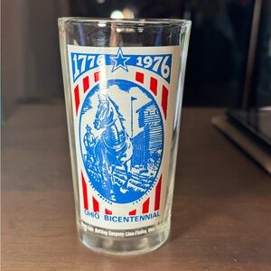 Vintage Ohio Bicentennial Commemorative 1976 Glass